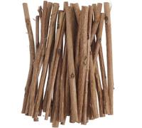 Genérico 100piezas Palos de Madera Naturales para Manualidades Varillas de Madera de Té Diámetro para Bricolaje y Proyectos Creativos