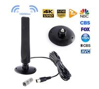 Genérico 1080P Digital TV Antenna - High Gain Long Range Signal Booster, HDTV Receiver, Electronic TV Aerial | Indoor Outdoor Use, Weather Updates, Cartoon Shows, Live Sports, News Channels, Home