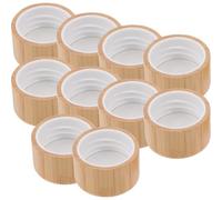 Genérico 10piezas Tapa de Bambú para Botellas de Aceite Esencial de Cierre Seguro y Resistente Compatible con Botellas Pequeñas