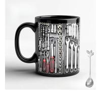 Genérico 11oz The Ultimate Mechanic'S Toolbox Mug, Mechanic Coffee Cup, Realistic Tool Details & Comfortable Handle, for Husband Dad Friends Mechanics (#B)