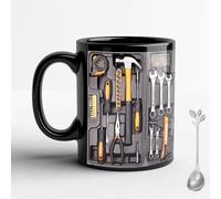 Genérico 11oz The Ultimate Mechanic'S Toolbox Mug, Mechanic Coffee Cup, Realistic Tool Details & Comfortable Handle, for Husband Dad Friends Mechanics (#A)