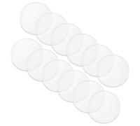 Genérico 12 Almohadillas Protectoras Transparentes Ventosa de PP Antideslizantes para Muebles y Mesas de Vidrio 20mm X 3mm, Espaciadores y Parachoques para Escritorio y Gabinete