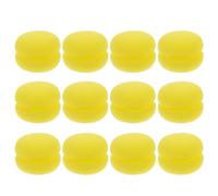 Genérico 12 Esponjas Rizadoras de Cabello Color Amarillo, Rodillos de Esponja Cómodos y Fáciles de Llevar para Mujeres y Niñas, Herramienta Práctica para Peinar