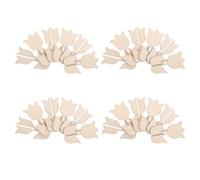 Genérico 12 Juegos Cortes de Madera Forma de para Manualidades Diy Ornamentos de Flores de Madera para Decoración de Fiestas y Hogar