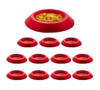 Genérico 12 Piece Roaches Feeder Set - 8x5cm Durable Non Slip Terrarium Bowls for Feeding Springtails Millipedes Dwarf Invertebrates Reptile Pet Habitat