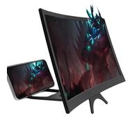 Genérico 12 pulgadas Phone Screen Magnifier - Mobile Video Enlarger for Movies Gamings Streamings | Acrylic Lens with Foldable Stand, HD Viewing Display Amplifier for Desk Table Travel Use