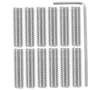 Genérico 12 Tornillos Para Sillín De Puente De 3 X 10 Mm St/Tl Para Guitarra Eléctrica Tornillos Para Sillín De Puente + Llave Hexagonal Paquete De 12 Llave De Media Para Piscina