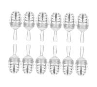 Genérico 12 Tubos Vacíos de Brillo Labial Diseño de Colmena Envases Transparentes de Bálsamo Labial de PP Resistentes y Reutilizables Mini Tubos Portátiles para Maquillaje Casero y