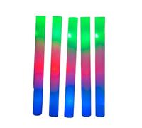 Genérico 12 Uds. Barra de espuma brillante RGB, barras luminosas coloridas a granel, luz oscura, suministros for fiestas de cumpleaños y bodas utilizables en cualquier clima(12 pcs Foam Stick)