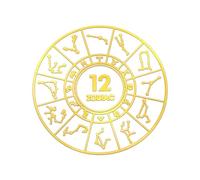 Genérico 12 Uds De transferencias de Metal y Bronce para Empresas artesanales, complementos para teléfono, diseños Tradicionales de colofonia, moldes de Resina para Fundas de teléfono