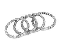 Genérico 12 unids Auriculares de Bicicleta Acero 20 16 9 7 Bolas Eje de Bicicleta Bola de Ruedas Marco de Bola de rodamiento Auriculares enjaulados Reemplazo Reemplazo Reemplazo(37mm x 20 Balls)