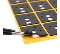 Genérico 120 Piezas Teclado Mecánico Etiqueta Adhesiva Amortiguador de Ruido Espuma Reducción de Sonido Película Aislante Eje del Teclado Etiqueta Adhesiva Almohadillas (EVA)