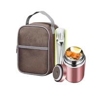 Genérico 1200ml Vacuum Leakproof Stainless Steel Bowl Insulated Food Jar | Thermal Lunch Box Insulated Food Jar for Picnic Sports Sea Beach Outdoor Camping Hiking Climbing Travel