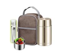 Genérico 1200ml Vacuum Leakproof Stainless Steel Bowl Insulated Food Jar | Thermal Lunch Box Insulated Food Jar for Picnic Sports Sea Beach Outdoor Camping Hiking Climbing Travel