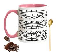 Genérico 12oz Fuck It Ceramic Coffee Mug, Hidden Message Coffee Mug, Fuck This Shit for Friends Liberal Coworkers Office Work Tea Lover Humor Family (Pink)