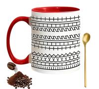 Genérico 12oz Fuck It Ceramic Coffee Mug, Hidden Message Coffee Mug, Fuck This Shit for Friends Liberal Coworkers Office Work Tea Lover Humor Family (Red)