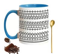 Genérico 12oz Fuck It Ceramic Coffee Mug, Hidden Message Coffee Mug, Fuck This Shit for Friends Liberal Coworkers Office Work Tea Lover Humor Family (Blue)