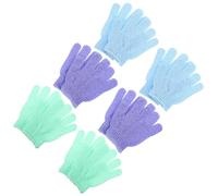 Genérico 12piezas Guantes Exfoliantes de Ducha Manoplas de Nylon para Exfoliación Corporal Suaves y Ergonómicas Masaje y Limpieza todo Tipo de Tejido Colores Surtidos