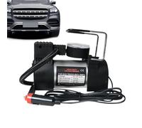 Genérico 12V Air Compressor - Portable Tire Inflator Pressure Gauge, DC Power Lighter Plug, Fast Inflation Motor, Overheat Protection | Car Tire Pump For Bike Ball Balloons Pool Floats Outdoor Travel