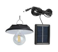 Genérico 12x12 Cm Lámpara Solar Colgante Luz Solar Para Cobertizo ABS Luces LED Portátiles Colgantes Solares 8W Luz Solars Emergencia Con Panel Solars Para Interiores Y Exteriores Para La Piscina