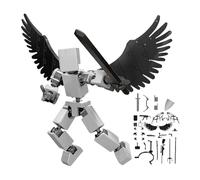 Generico 13 Points Articulated Action Figure | 3D Printed, 15x15cm, Poseable | Mini Building Block Robot Toy | Creative Assembly & Hobbyists