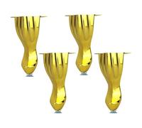 Genérico 14 CM Altura Patas De Sofá 4 Piezas Metal Armarios Patas para Muebles, Pies De Repuesto Mesas Centro, para El Hogar,Sillón, Estantes Y Camas(Gold)