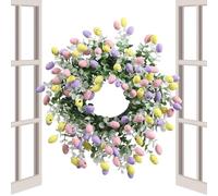 Genérico 15 Inch Artificial Egg Holiday Home Decor | Easter Wreaths For Front Door Outside - For Wall Window Garden Yard Patio Office Farmhouse Apartment Party