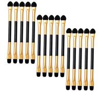 Genérico 15 piezas Aplicadores de Sombra de Ojos Dobles Portátil de Brochas para Maquillaje Pequeños y Ligeros para Viaje y Aplicar Sombras con Material Seguro y Resistente