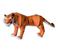 Genérico 150cm Large Size Siberian Tiger Animal Paper Model Ornaments,Home Room Decor Origami,3D Papercraft Art,Handmade DIY Craft
