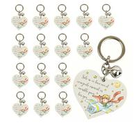 Generico 16 Llavero Corazón El Principito - Detalles para Invitados, Recuerdos de Comunión, Bautizo, Boda y Confirmación - Regalos de Cumpleaños y para Alumnos - Buena Suerte