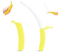 Genérico 16 Retractable Banana Sword - 3D Printed Durable Flick Toy for Stress Relief & Fidget Fun, Role-Play Prop, All Ages Play Sword (Bright Yellow)