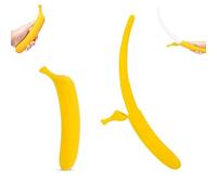 Genérico 16 Retractable Banana Sword - 3D Printed Durable Flick Toy for Stress Relief & Fidget Fun, Role-Play Prop, All Ages Play Sword (Yellow)