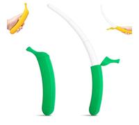 Genérico 16 Retractable Banana Sword - 3D Printed Durable Flick Toy for Stress Relief & Fidget Fun, Role-Play Prop, All Ages Play Sword (Green)