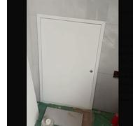 Genérico 18×26" 28×38" Puerta de inspección con Llave para Pared alicatada, Panel de Cubierta de Utilidad de Montaje Empotrado, Inserto de Servicio de Aluminio para Cajas de contadores de a