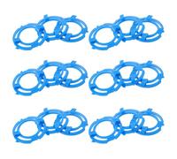 Genérico 18 Piezas Accesorio de Recambio para Afeitadora Eléctrica S5000, Soporte de Cabezal Compacto de Plástico Azul, Rendimiento Consistente Vibraciones para Baño y Viaje