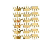 Generico 18 piezas pegatinas espejo corona DIY pegatinas de pared espejo autoadhesivas decorativas para un rendimiento fiable en oro DedroomDeft ha sido elaborado