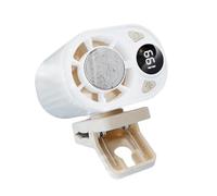 Genérico 18000 RPM Semiconductor Cooling Waist Clip Fan | ABS 8.3×6.9×6.6cm 1800mAh | Digital 199-Level Stepless Speed Portable Hanging Waist Fan For Outdoor Strong Air Cooling