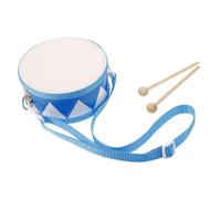 Genérico 1juego Tambor Infantil De Doble Cara De Madera Mallet Instrumento De Percusión Desarrollar Habilidades Rítmicas y Musicales La Educación Preescolar