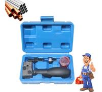 Genérico 1pcs Car Brake Oil Pipe Expander Tools Set Automobiles Parts 3/16'' Double Flare Adapter 45-Degree Automotive Brake Pipe Flaring Tool Kit