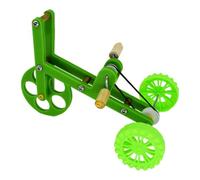 Genérico 1pieza Juguete de Entrenamiento para Loro Bicicleta Compacta y Segura Promueve Inteligencia y Diversión para Aves Accesorio Natural y Resistente para Periquitos y Loros Verde