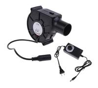 Genérico 1x Air Mover Fan, Blower Fan 12V Air Blower US/EU Plug, Blowers For Inflatables, DC Quiet Motor Drying Fans, Portable Fans Blowers For Ventilating, Radiator, Desktops, Consoles, TVs