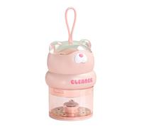 Genérico 1x Desktop Cleaner Vacuum - USB Rechargeable 500mAh Mini Table Dust | Energy Saving Cute Bear Design Duster | Desktop Vacuum | For Student Dirt Dust Car Office Home Shop Counter Electronics