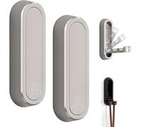 Genérico 2/4 piezas ganchos de pared plegables, gancho de pared de aluminio, gancho plegable de 90 grados, ganchos para abrigos no visibles para oficina, cocina, dormitorio, cuarto de baño, cocina