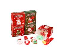 Genérico 2/5/10 piezas Navidad Oculta Caja Llavero Atractivo Artístico Santa Variedad Brillante Resina Decoración Bolsa de Recuerdo Pequeñas Recompensas