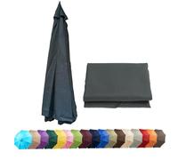 Genérico 2,5 3 2.8 2,7m Toldo de Repuesto para Sombrilla de Patio Exterior, Cubierta Superior para Sombrilla de Mercado Resistente a La Decoloración 6 8 Varillas(Gris,2.5m,6ribs)