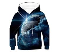 Genérico 2 a 12 años niños niñas 3D impreso moda sudaderas novedad patrón sudaderas con capucha