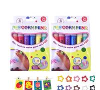 Genérico 2 Box Creative Funny Enchanted Popcorn Pens 13.5 x 8.5cm
