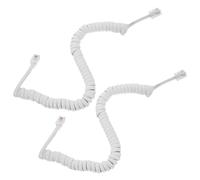 Genérico 2 Cables Telefónicos para Línea Fija Material Pvc y Cobre, Diseño Flexible y Resistente a Enredos, Adecuado para Teléfono Fijo en Casa U Oficina