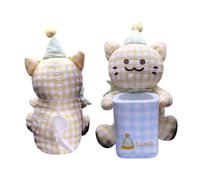 Genérico 2 En 1 De Pañuelos Para Coche Y Papelera - 2 en 1 Lindo Gato de Pañuelos Multifuncional | Cubo de Basura para Vehículo | Para Escritorio Oficinas Mesa Dormitorio Viaje Camping Fiesta