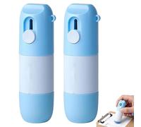 Genérico 2 en 1 térmico de papel de privacidad Wipe Box Cutter, etiqueta corrección Marker with Mini Box Cutter, Quick Thermal Paper Data Eraser Pen, Privacy Protection for Label & Receipts